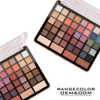 Factory 44 Color High Pigmented Hydrating and Moisturizing Eyeshadow Palette; OEM Delicate Texture Waterproof and Sweatproof Blendable Eyeshadow Palette