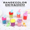 New Fashion Lightening Moisturizing Fruity Lipgloss Longlasting Mirror-Like Water-Glossy Liquid Lipstick with Drink Bottle Shape Packaging