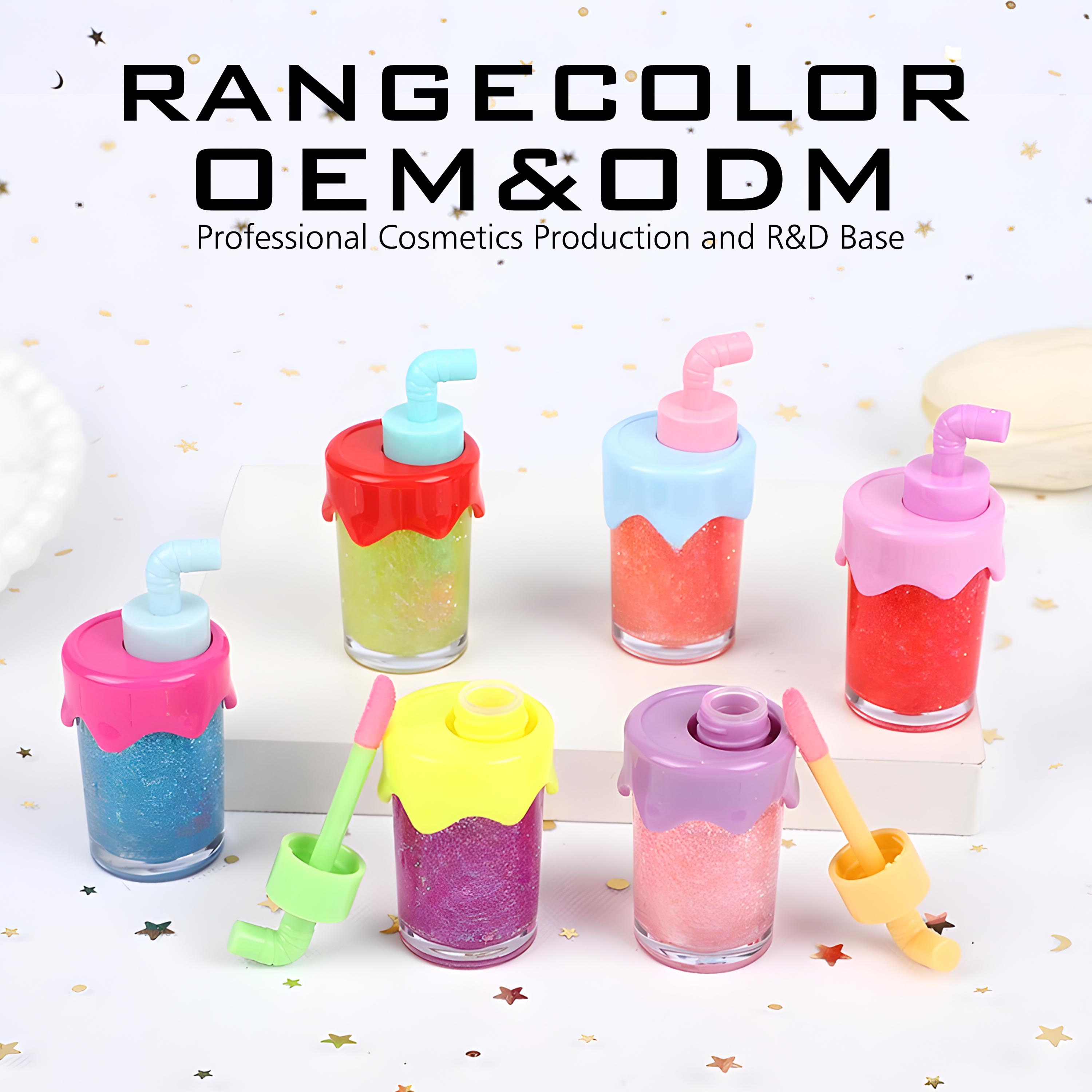 New Fashion Lightening Moisturizing Fruity Lipgloss Longlasting Mirror-Like Water-Glossy Liquid Lipstick with Drink Bottle Shape Packaging