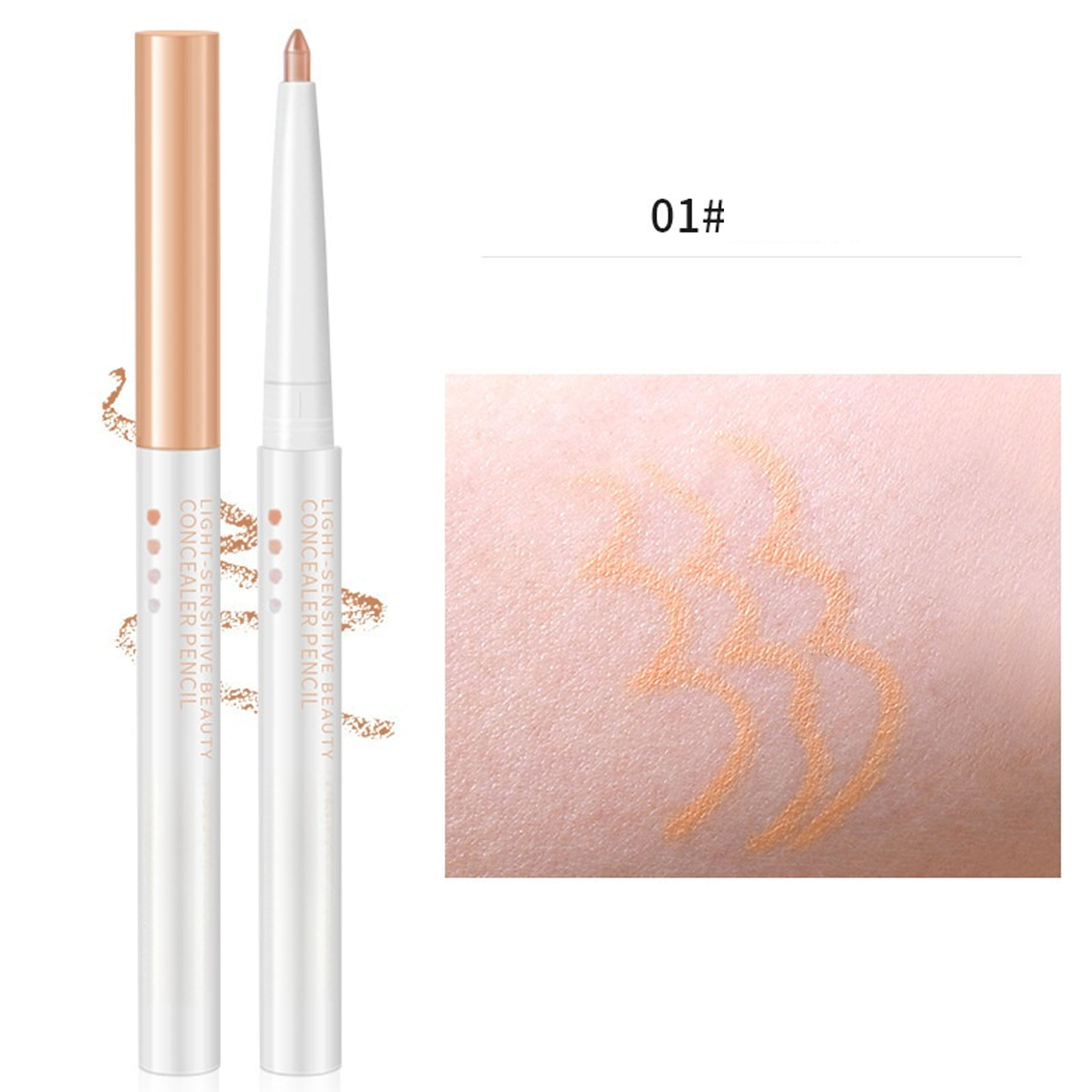 Multi-Use Natural and Thin Smooth & Easy Drawing Moisturizing Concealer &Countour Pencil