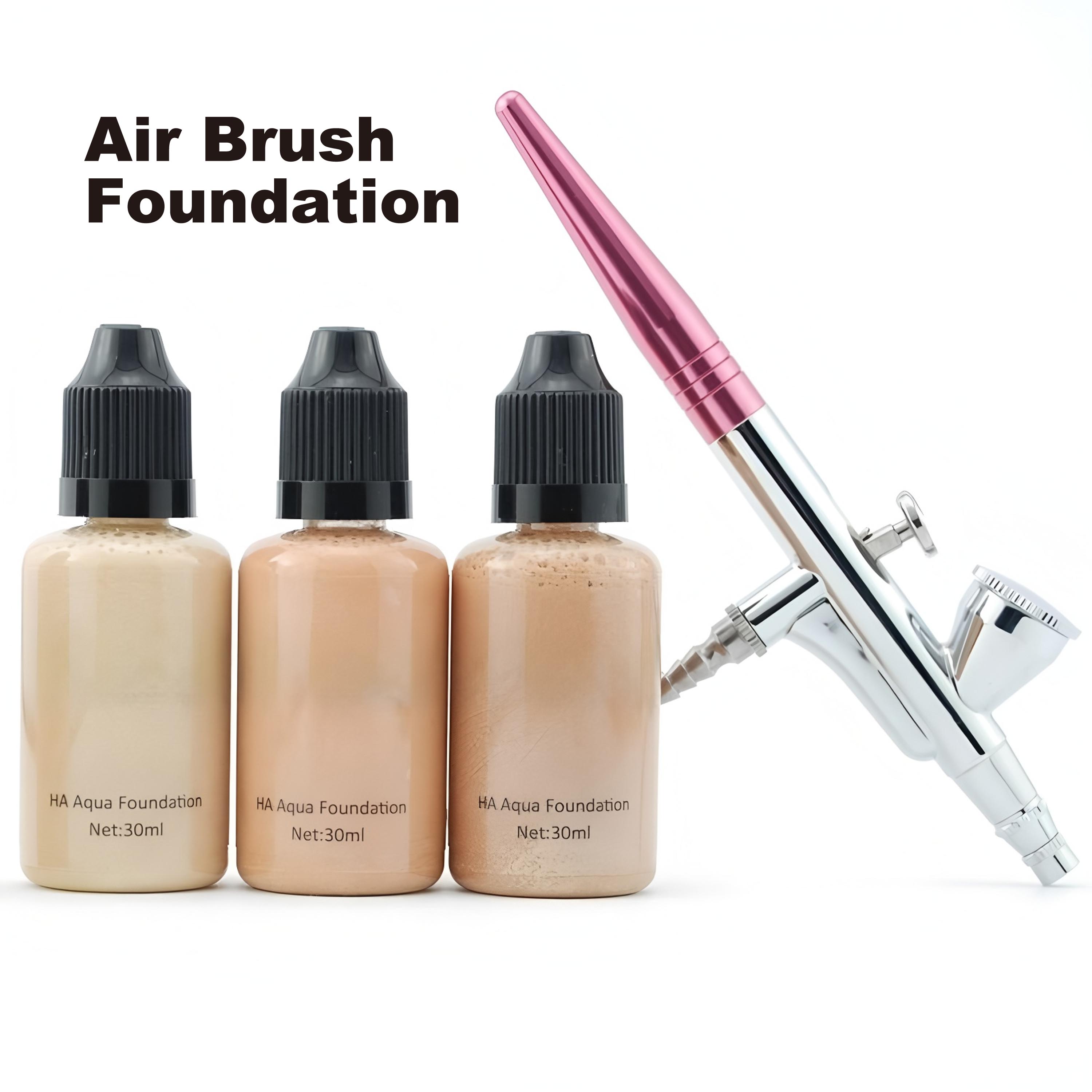 Professional Easy & Long Lasting Application Makeup Airbrush Foundation; Even and Deep Coverage Nourishing Foudation for Use with Handheld Airbrush