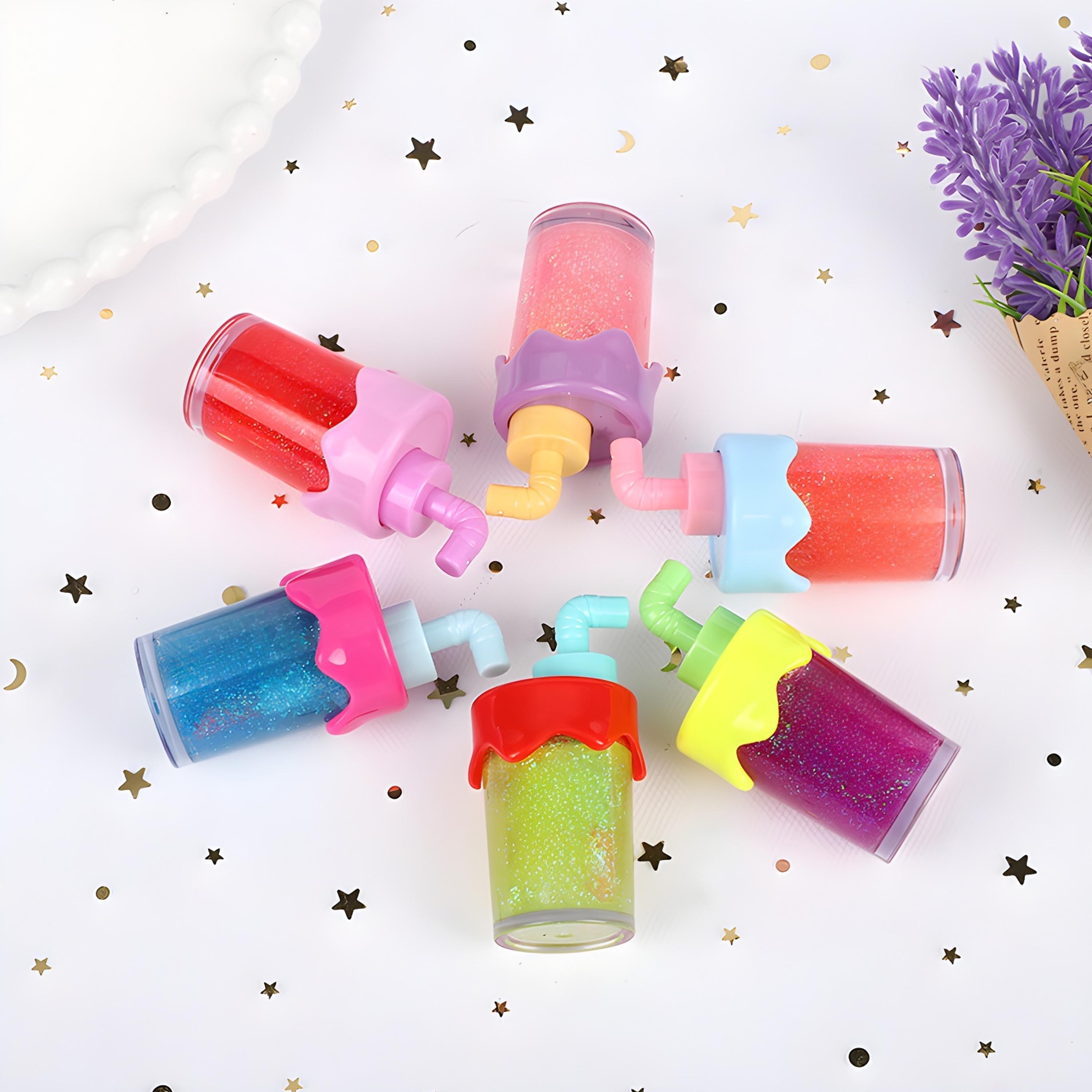 New Fashion Lightening Moisturizing Fruity Lipgloss Longlasting Mirror-Like Water-Glossy Liquid Lipstick with Drink Bottle Shape Packaging