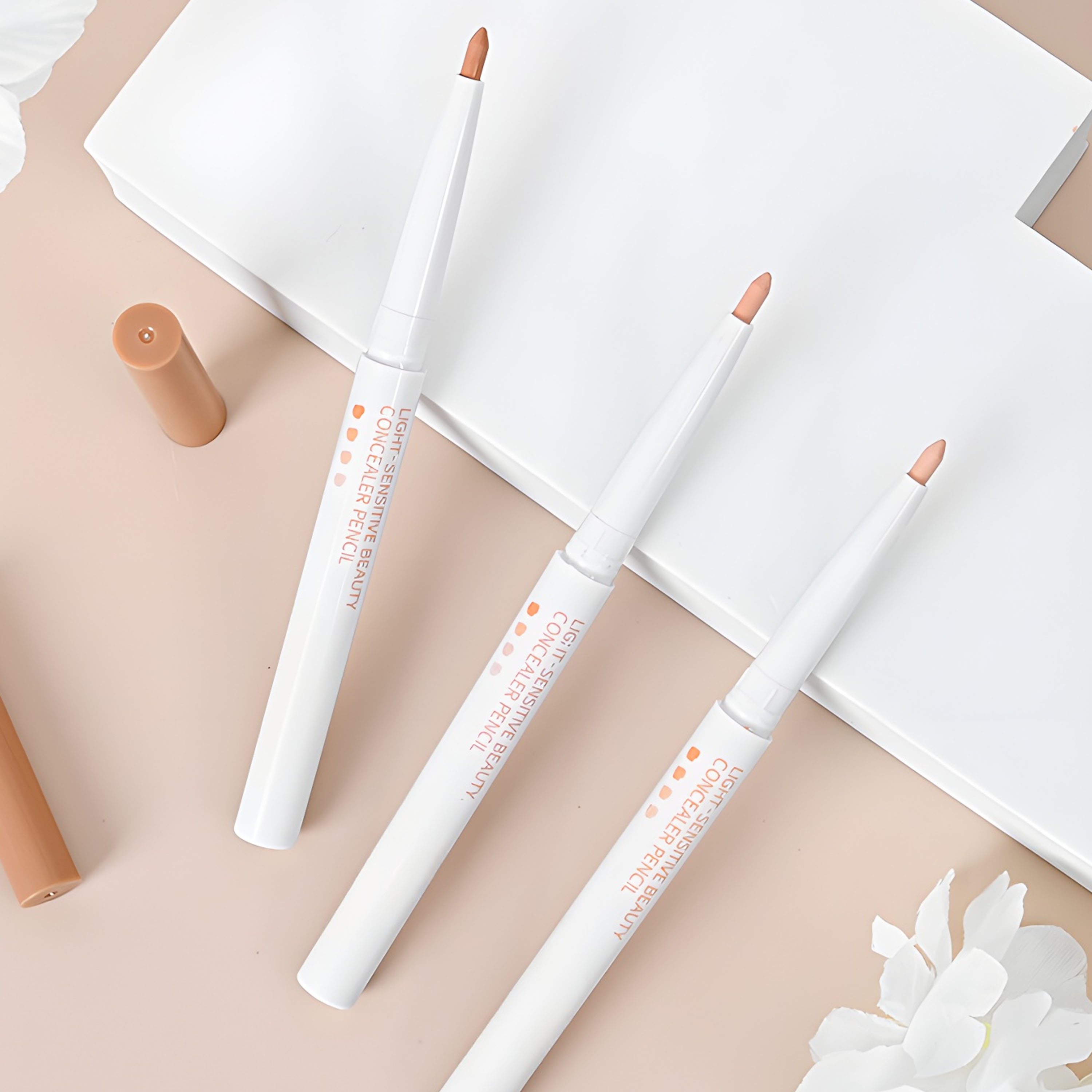 Multi-Use Natural and Thin Smooth & Easy Drawing Moisturizing Concealer &Countour Pencil