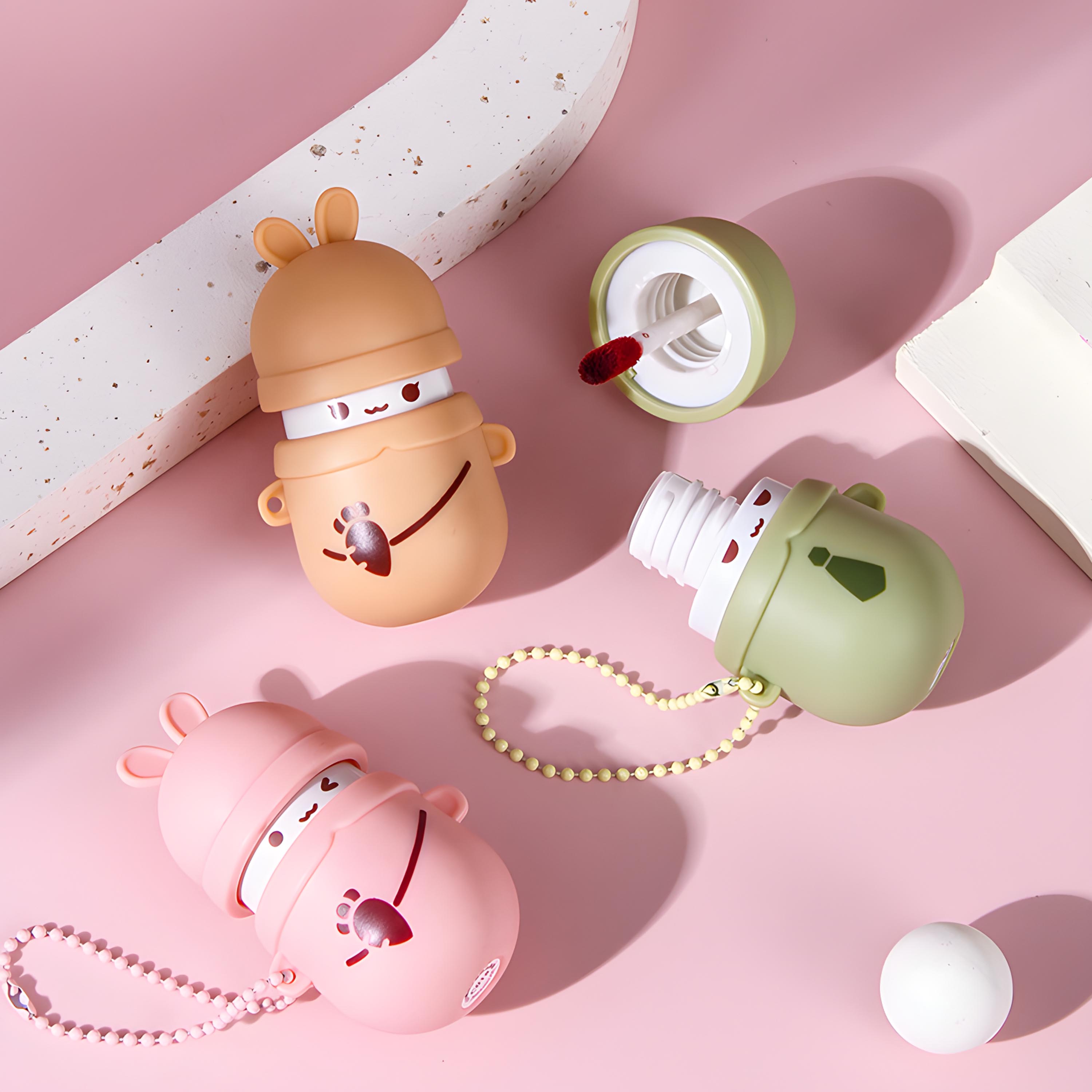 OEM Moisturizing Whitening Water Mist Lip Glaze; Glossy & Matte Sugar Rabbit Chain Mirror Liquid Lipstick