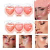 Natural Three-Dimensional Radiant Flawless Smooth and Extendable Baked Shimmer Powder Triple Peach Blusher