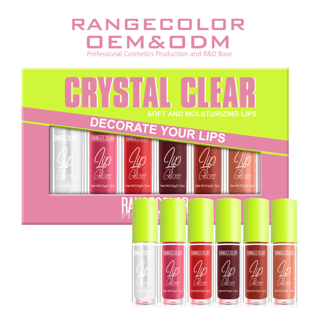 6 Colors Lip Gloss Set, Clear Lip Gloss and Glow Lip Oil For Woman, Soft and Smooth Lip Gloss Pack,Non-sticky Fat Oil Lip Gloss,Moisturizing and Hydrating Lip Makeup