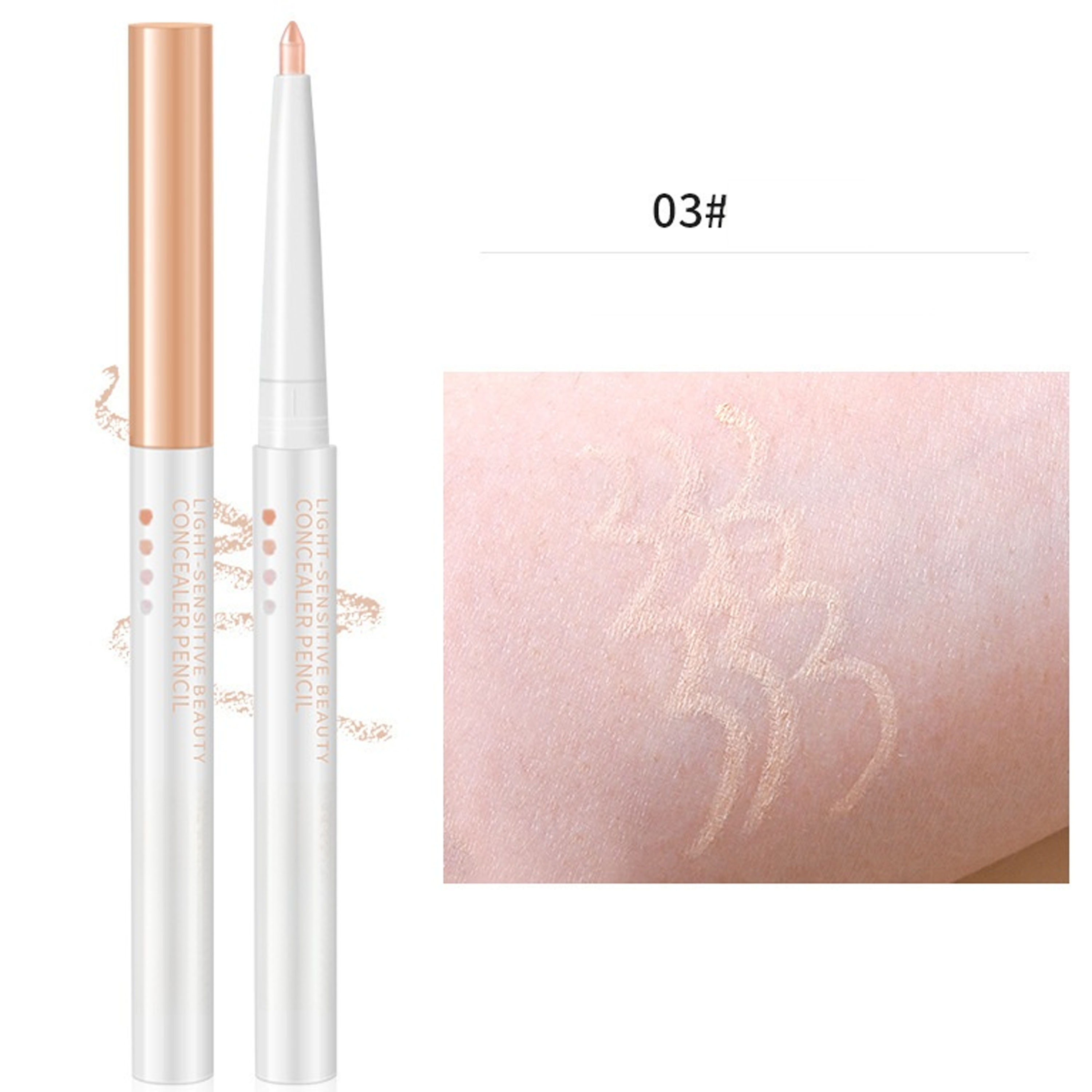 Multi-Use Natural and Thin Smooth & Easy Drawing Moisturizing Concealer &Countour Pencil