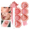 Natural Three-Dimensional Radiant Flawless Smooth and Extendable Baked Shimmer Powder Triple Peach Blusher