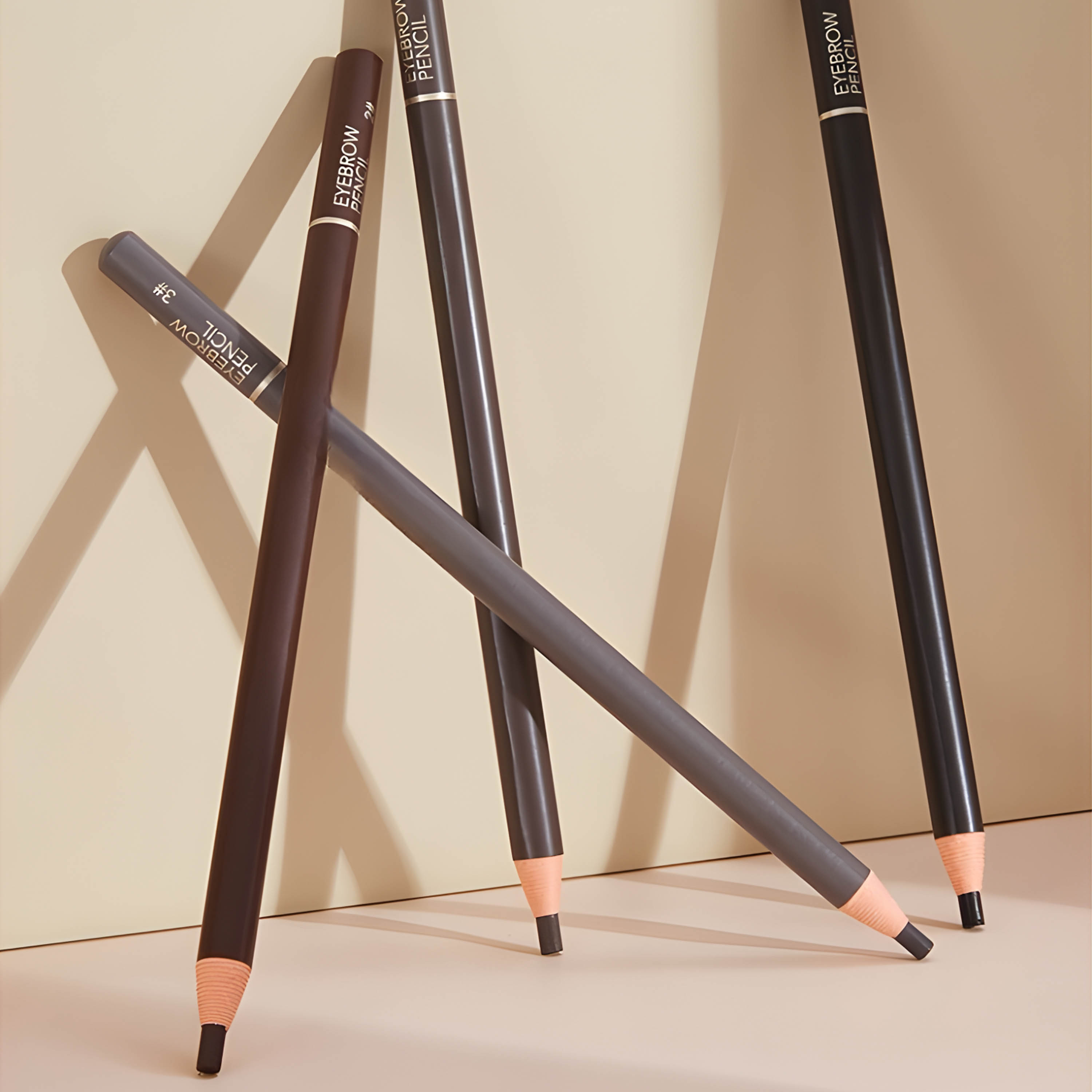 Soft Filling and Smooth Lines Steady and Precise Sharpenable Tip Fearless Water and Oil Paper Roll Eyebrow Pencil