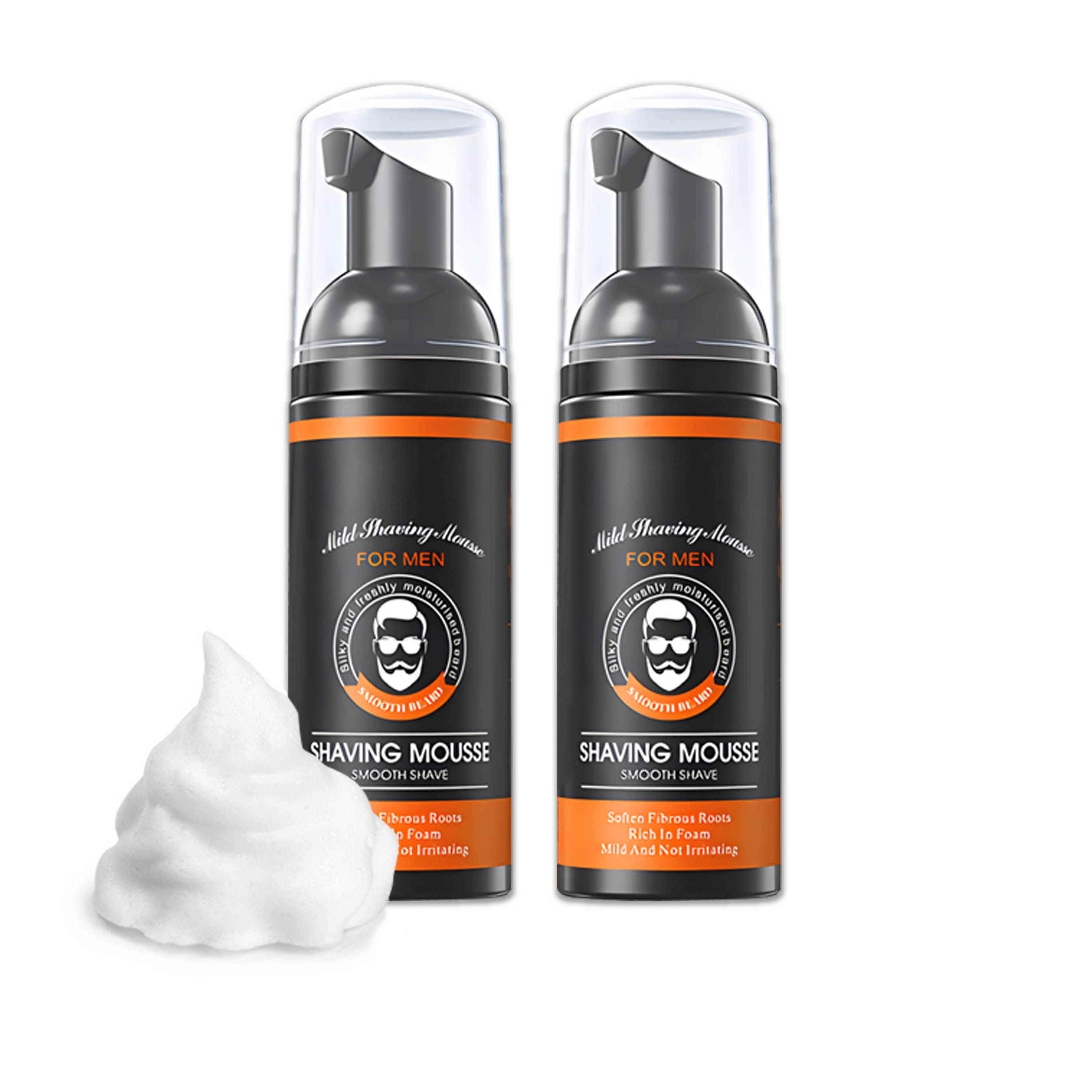 Smooth Soften & Clean Shaving Mousse for Men; Mild&Not Irritating Shaving Mousse