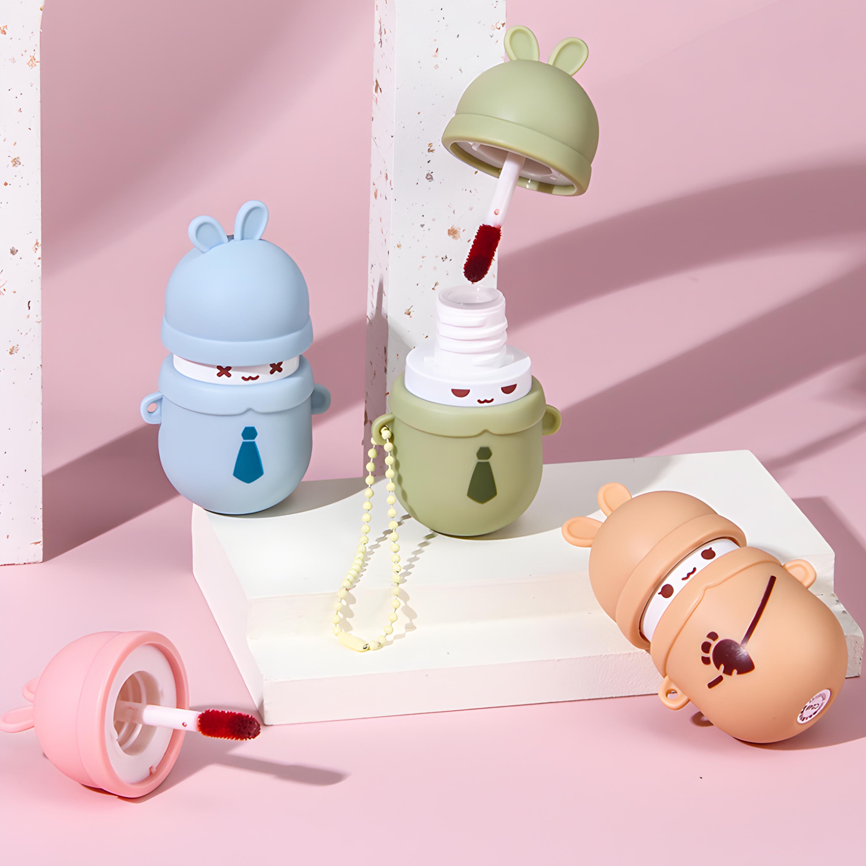 OEM Moisturizing Whitening Water Mist Lip Glaze; Glossy & Matte Sugar Rabbit Chain Mirror Liquid Lipstick