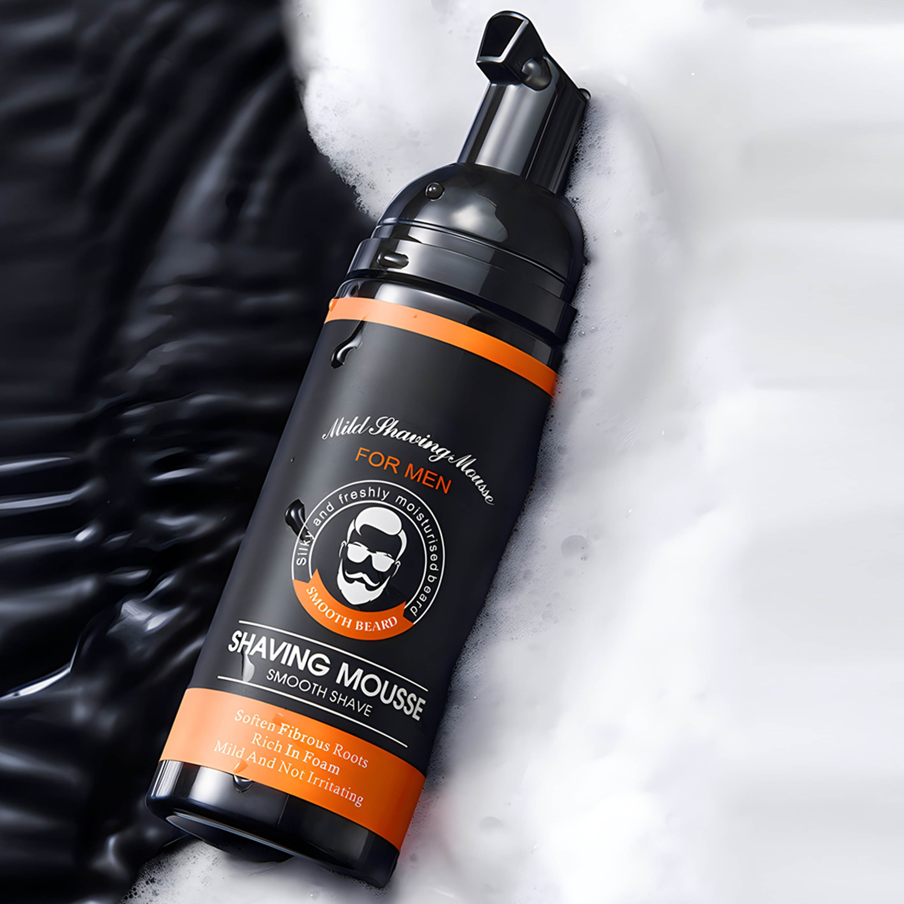 Smooth Soften & Clean Shaving Mousse for Men; Mild&Not Irritating Shaving Mousse