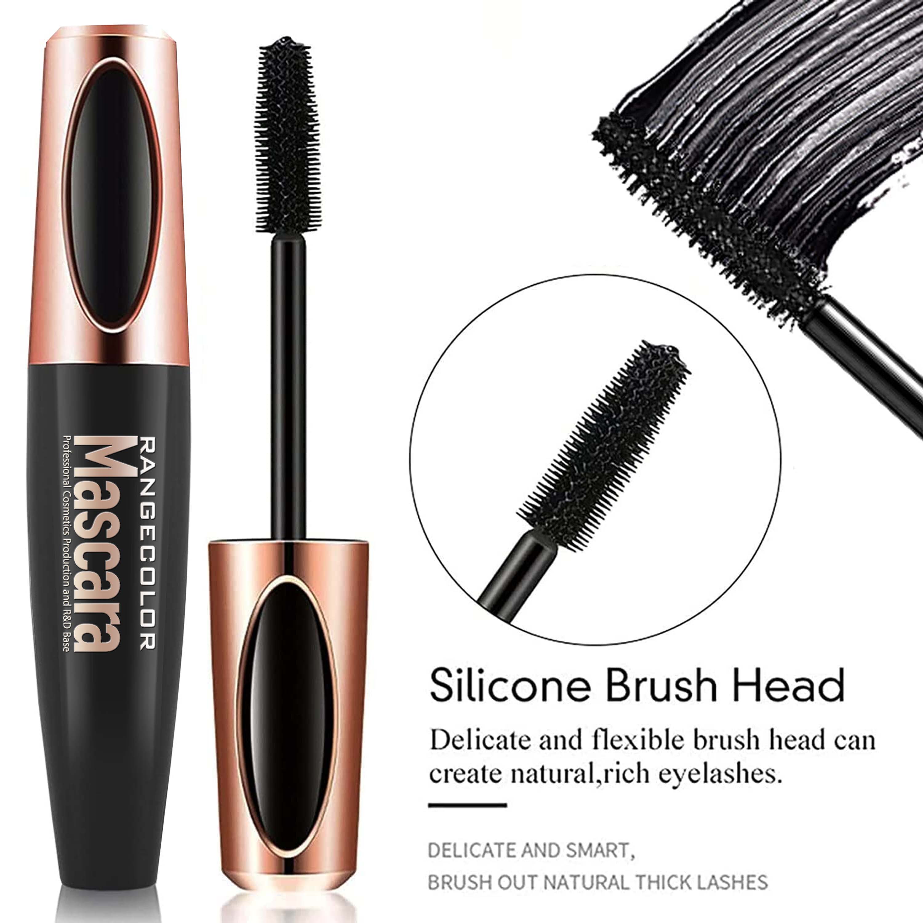 Washable Mascara, Lengthening and Volumizing for a Full Fan Effect, Blackest Black