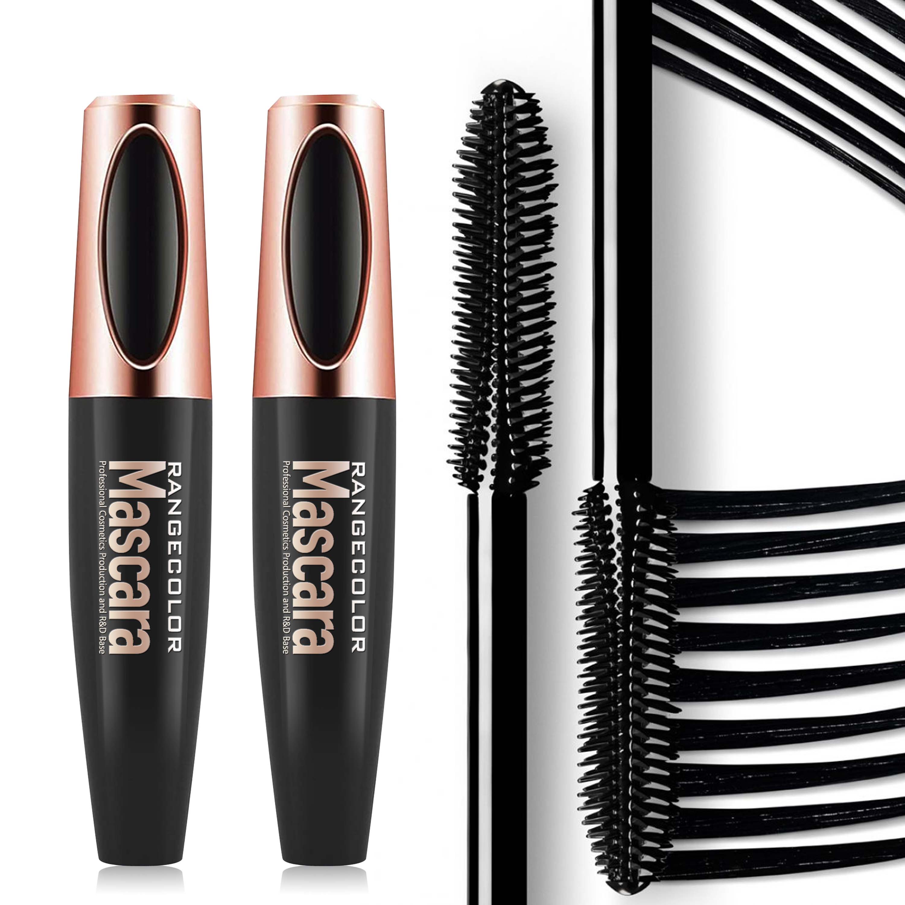 Washable Mascara, Lengthening and Volumizing for a Full Fan Effect, Blackest Black