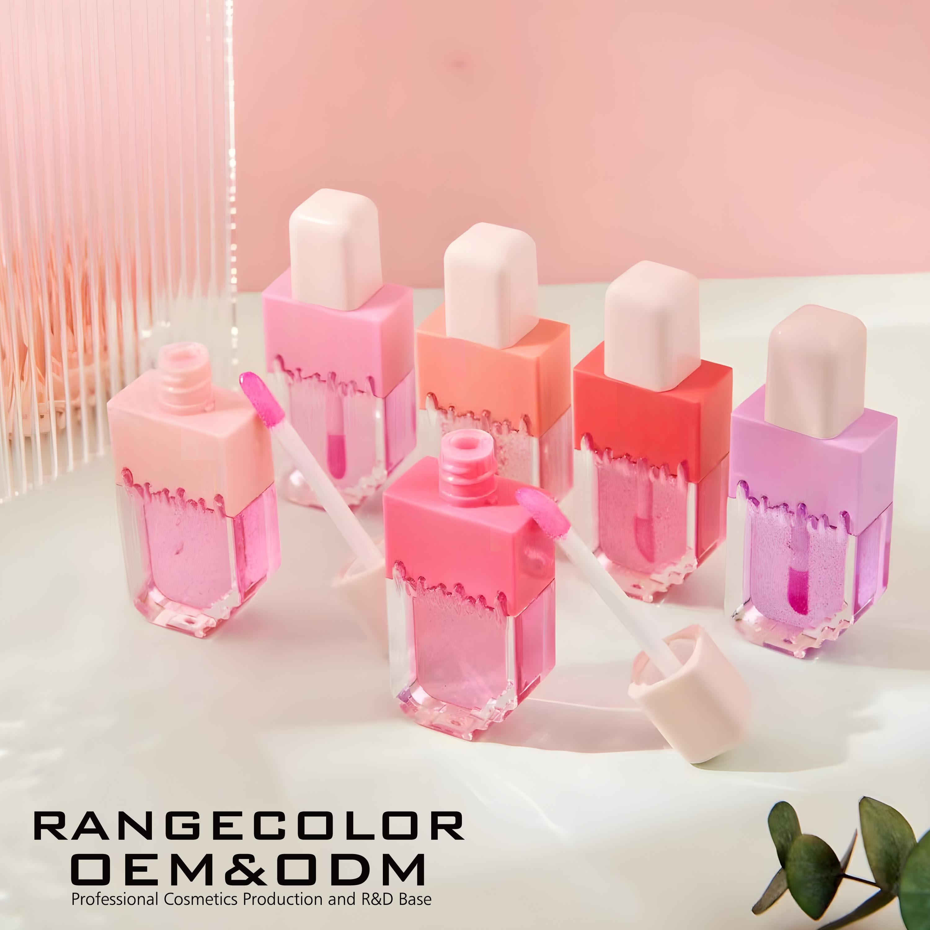 Ice Cream Lip Oil Moisturizing Lip Balm Hydrating Gloss for Plump Lips Lipstick Base Smooth Lip Oil