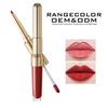 2 In1 Double-Ended Mirror Moisturizing and Whitening Lipstick Create Q-Bounce, Moist and Plump Lips; Multi Function Fiber-Carved Essence Nude Lipgloss&Lipliner 