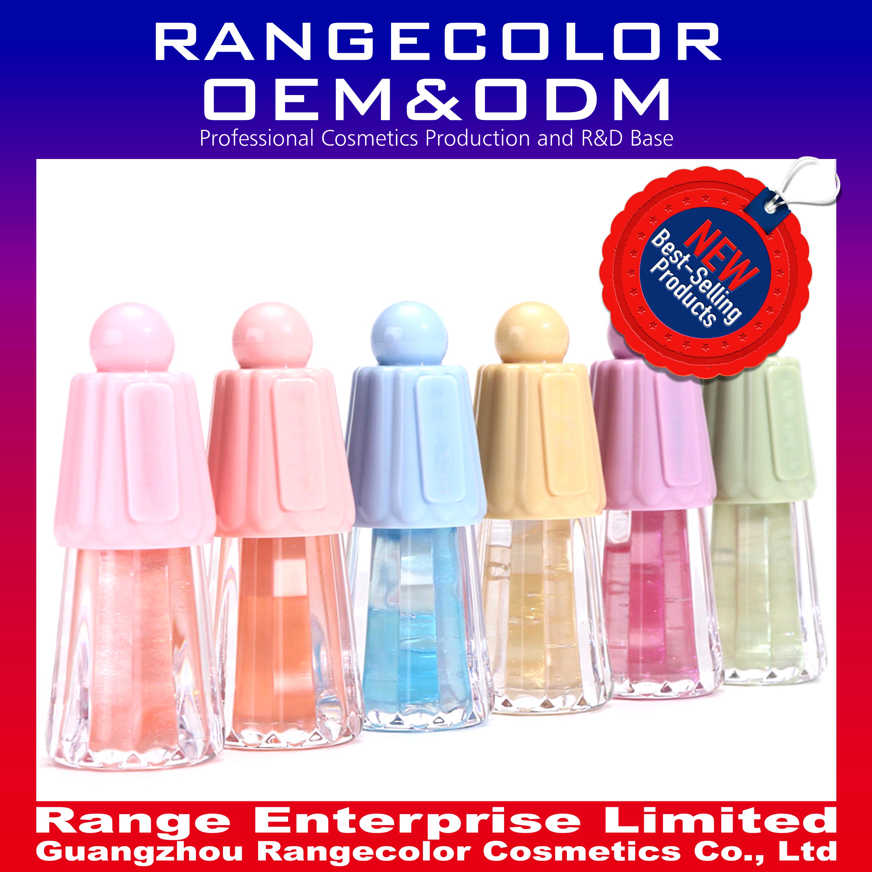 Popular Jelly Large Brush Head Lip Oil Lip Gloss Moisturizing Long-lasting Fades Lip Lines