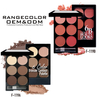 Multi-Use Six-Color Delicate Skin-Friendly Brightening Skin Tone Contour & Blush Palette; Moisturizing Makeup High-Gloss Matte Eyeshadow Palette